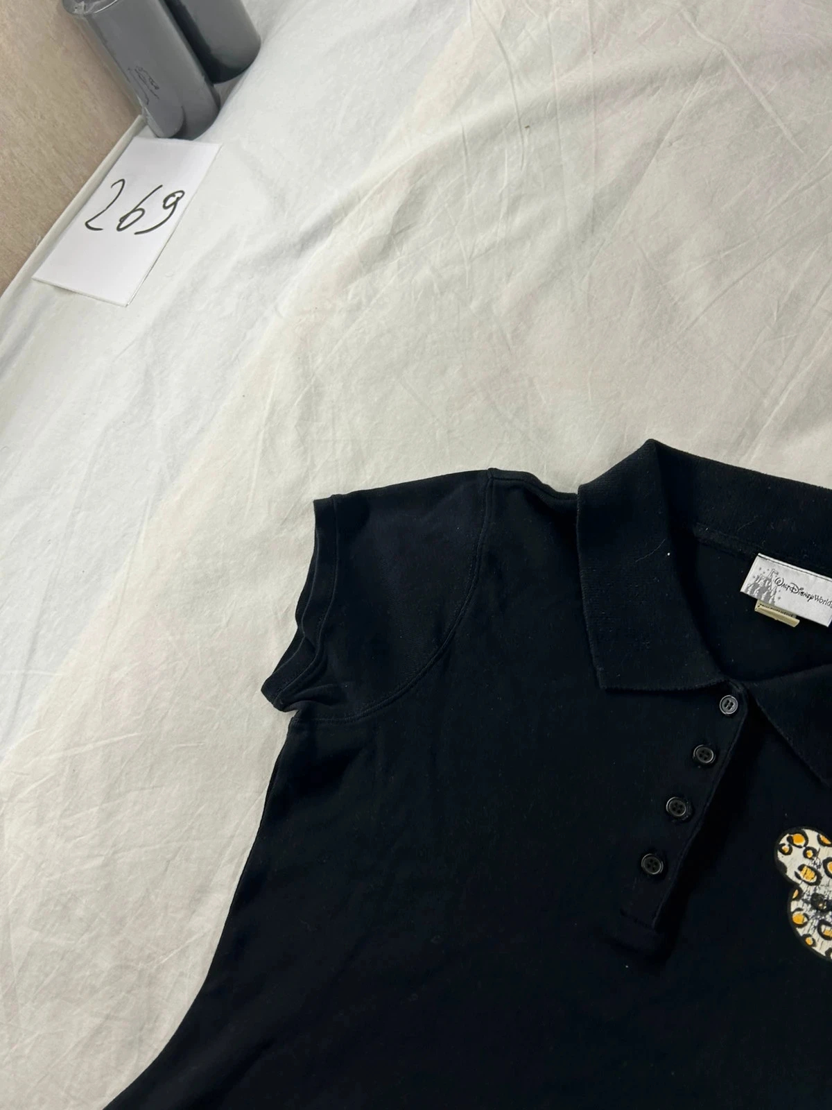Camiseta polo negra Walt Disney world talla L – photo 5